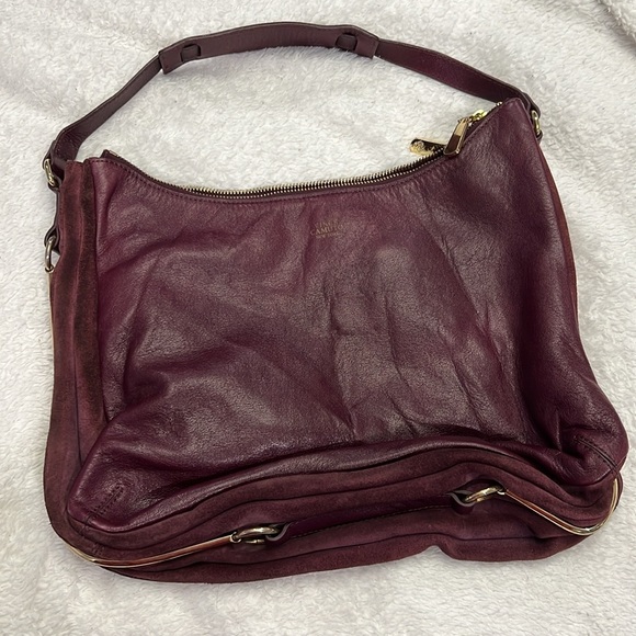 Vince Camuto New York Handbag, 100% Leather, burgundy color, - Picture 2 of 16